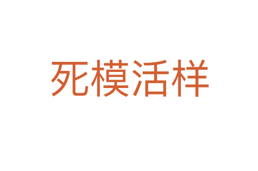    模活样