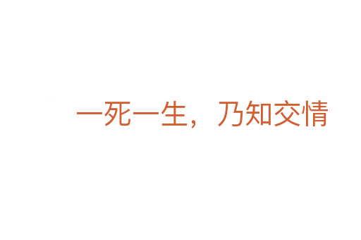 一   一生，乃知交情